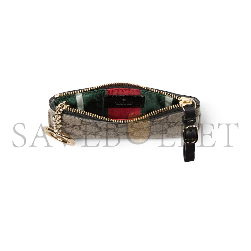 GUCCI GG EMBLEM KEY POUCH 819113 (12*7.5cm)